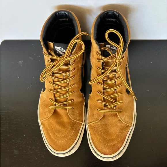 Vans Sk8 Hi Pro Wheat Brown Suede Skate Shoes Sneakers Mens Size 8.5 Womens 10 - Picture 7 of 15